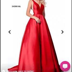 Sherri Hill Red Formal Gown